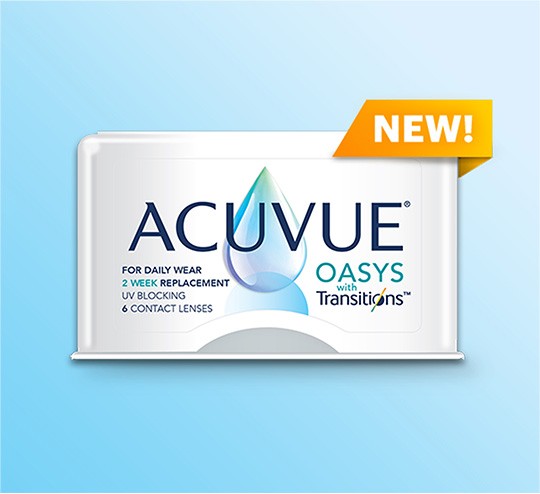 ACUVUE OASYS with Transitions & Light Intelligent Technology
